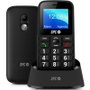 SPC Fortune 2 4G - Teléfono móvil senior para personas mayores con botón SOS, cobertura 4G, teclado grande, radio FM y pantalla 1.77", Negro